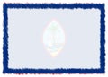 Border made with Guam national flag