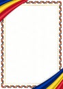 Border made with Romania national colors