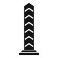 Border pillar icon, simple style