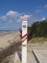 Border pillar of Latvia