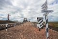 Border post near Borodino coal mine, Russia