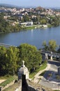 Border river, bridge, between Portugal and Spain