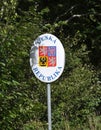 Border sign Czech Republic in Bayerisch Eisenstein
