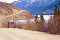 Border Sign Yukon Territories, Canada Entry