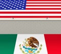 Border Wall Between America and Mexico Royalty Free Stock Photo