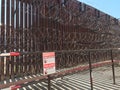 border wall razor wire 0236