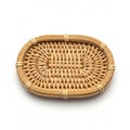Bordered by sturdy wrapped edges for reinforcement. The rattan Royalty Free Stock Photo