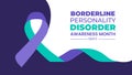 Borderline Personality Disorder Awareness Month background