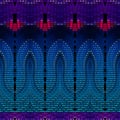 Borders. Digital pixel seamless pattern. Ornamental grid mosaic background. Modern repeat textured backdrop. Beautiful creative Royalty Free Stock Photo