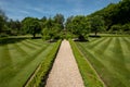The stunning landscaped garden at West Green House in Hartley Wintney, Hampshire, UK. Royalty Free Stock Photo