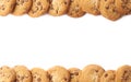 Borders made of cookies isolated Royalty Free Stock Photo