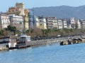 Bordwalk of Salerno in winter, Italy.