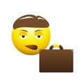 Bored Business Man Emoticon