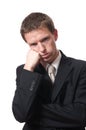 Bored businessman Royalty Free Stock Photo