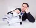 Bored Businessman Royalty Free Stock Photo