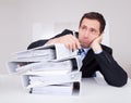 Bored businessman Royalty Free Stock Photo