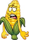 Bored cartoon corn