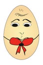 Bored cartoon egg