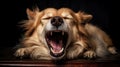 bored dog yawn Royalty Free Stock Photo