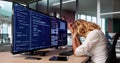 Bored Female Software Developer Web Programmer Royalty Free Stock Photo