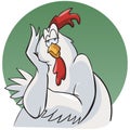 Bored rooster