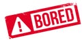 Bored rubber stamp