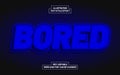 Bored Blue Text Style Effect