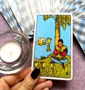 Four IV of Cups Tarot Card Apathy Disgust Disillusionment