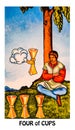 Four of Cups Tarot Card Apathy Disgust Disillusionment