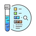 borehole logging hydrogeologist color icon illustration