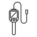 Borescope icon outline vector. Endoscope camera Royalty Free Stock Photo