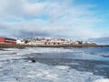 Borgarnes town, western Iceland in winter Royalty Free Stock Photo