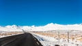 Borgarnes view during winter snow Royalty Free Stock Photo