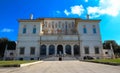 The Borghese gallery in Rome on a sunny day with clear blue sky