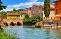 Borghetto Valeggio sul Mincio Verona Italy. Italian Royalty Free Stock Photo