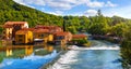 Borghetto Valeggio sul Mincio, Verona, Italy. Italian village Royalty Free Stock Photo