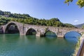 Borgo a Mozzano's bridge of the Devil, Lucca, Tuscany, Italy Royalty Free Stock Photo