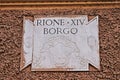 Rome, emblem of Borgo district