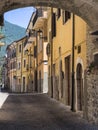 Borgo Velino Rieti, Lazio, Italy, old street