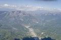 Borgo Velino village. aerial, Italy