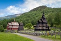 Borgund Stave Church historical complex Royalty Free Stock Photo