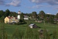 Borgvattnet in Sweden, seen from the lake Borgsjoen Royalty Free Stock Photo