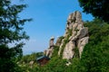 Boriam Buddhist temple scene in Geumsan Mountain, NamhaeBoriam Royalty Free Stock Photo