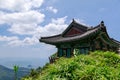 Boriam Buddhist temple scene in Geumsan Mountain, NamhaeBoriam Royalty Free Stock Photo