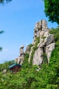 Boriam Buddhist temple scene in Geumsan Mountain, NamhaeBoriam Royalty Free Stock Photo