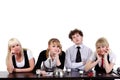 Boring business team Royalty Free Stock Photo