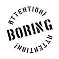 Boring rubber stamp