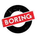 Boring rubber stamp