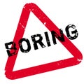 Boring rubber stamp