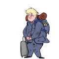 Boris Johnson leaving Royalty Free Stock Photo